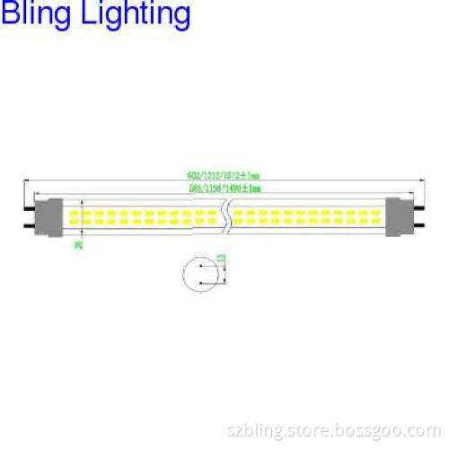 Epistar LEDs 0.6M 10W LED T8 tube,warm white,3000K-3500K,890lm
